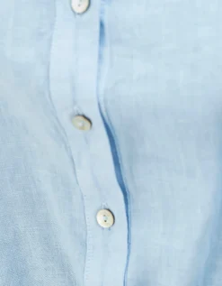 Mini Leinen-Kleid mit Bindegürtel