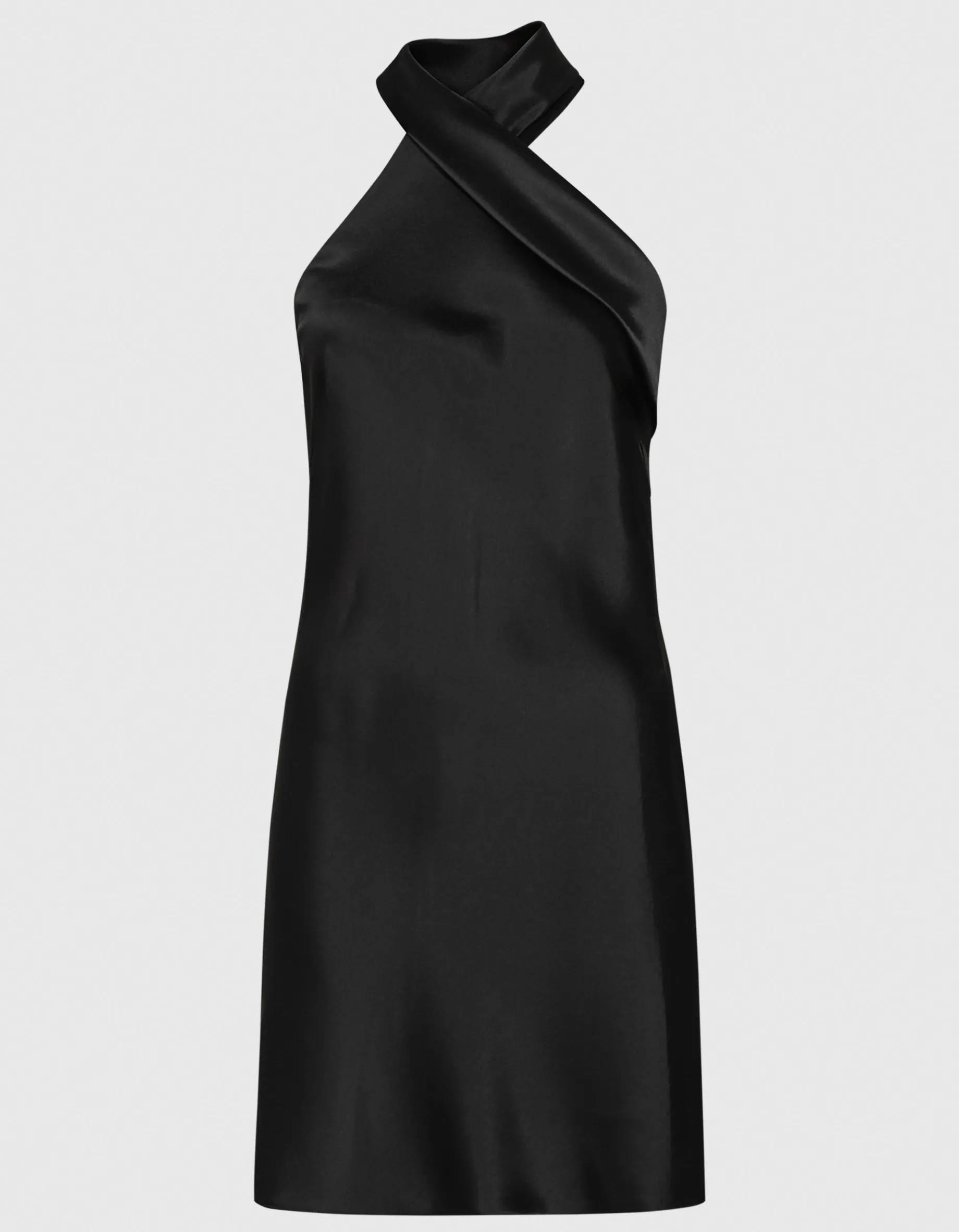 Mini-Satin-Kleid Pandora mit Binde-Detail