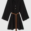 Musselin-Kleid Carlotta mit Bindegürtel