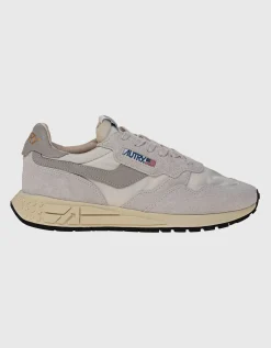 Nylon-Sneaker mit Wildleder-Details