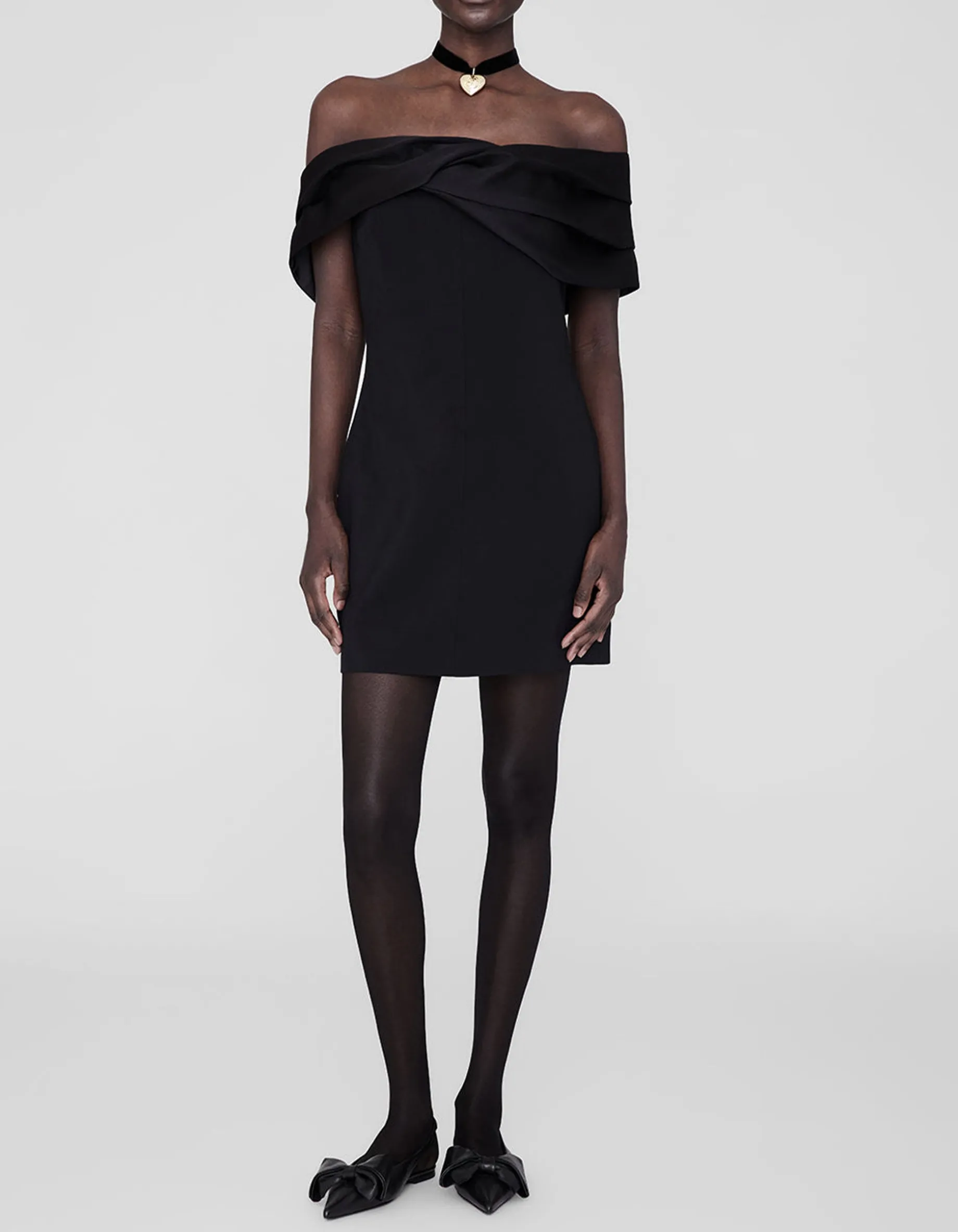 Off-Shoulder Mini-Kleid Fleur