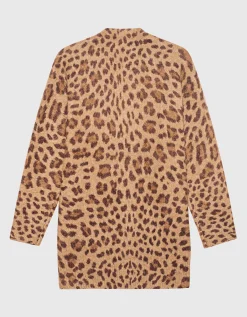 Oversize Alpaka-Mix Cardigan Crush im Leo-Design