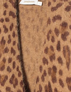 Oversize Alpaka-Mix Cardigan Crush im Leo-Design