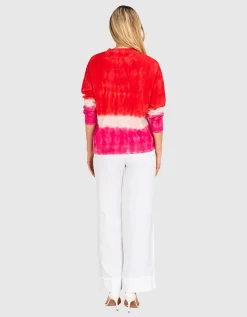 Oversize Batik-Kaschmir-Pullover