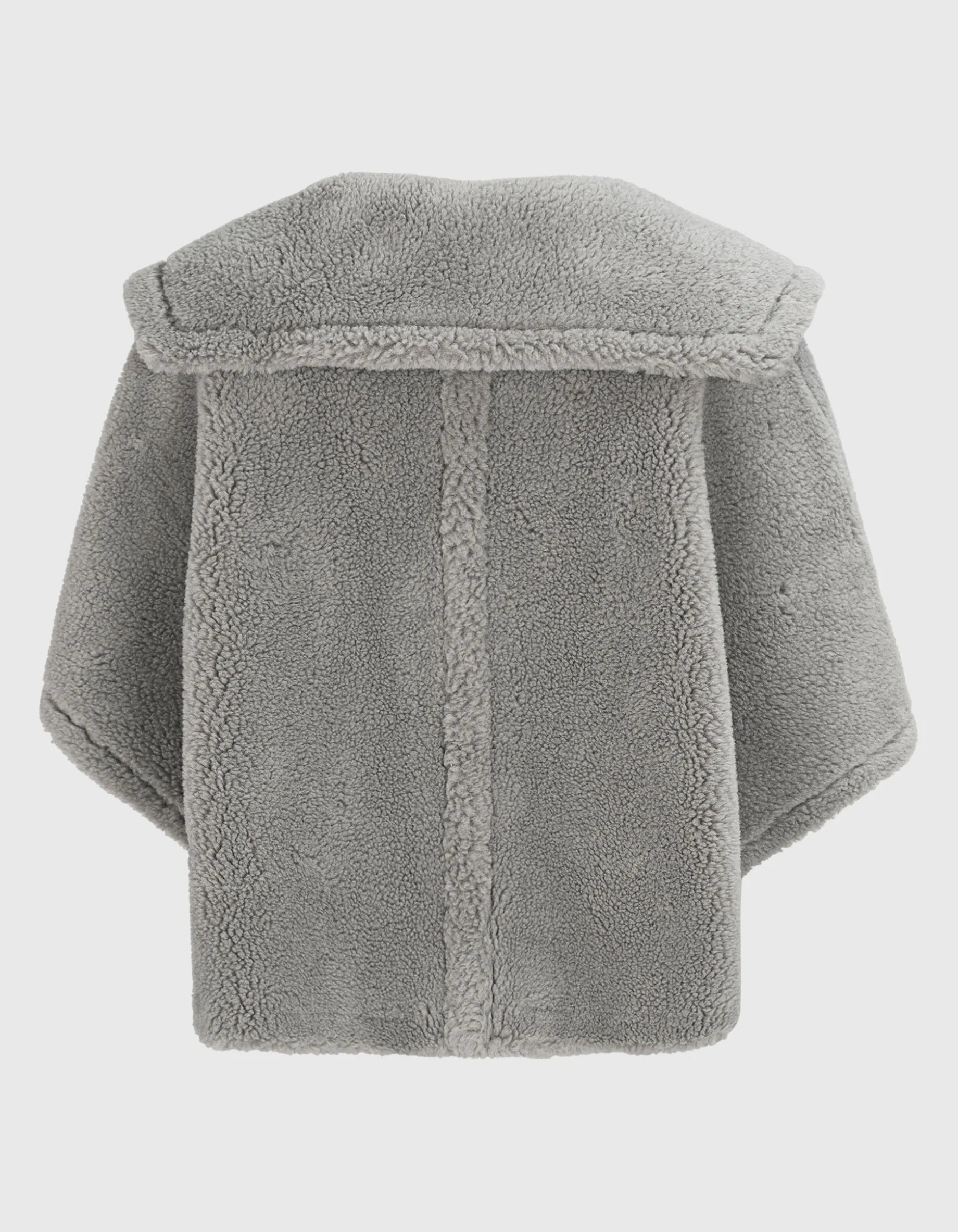 Oversize Cropped Teddyfell-Cape