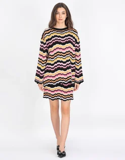 Oversize Feinstrickpullover mit Fuzzy-Details