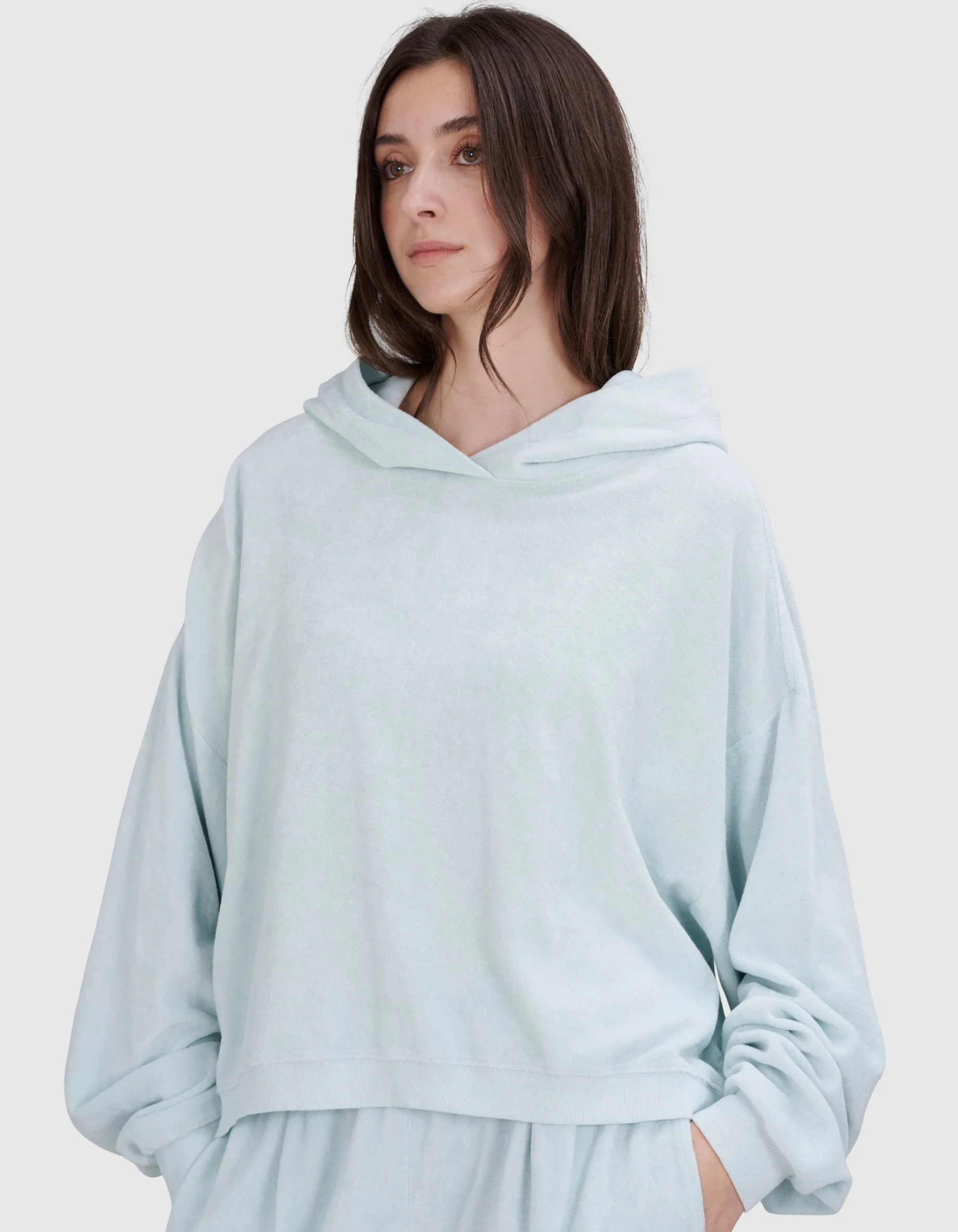 Oversize Frottee Hoodie