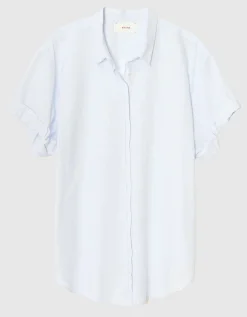 Oversize Kurzarm-Bluse Channing