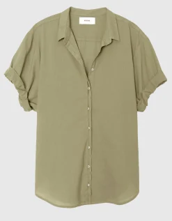 Oversize Kurzarm-Bluse Channing