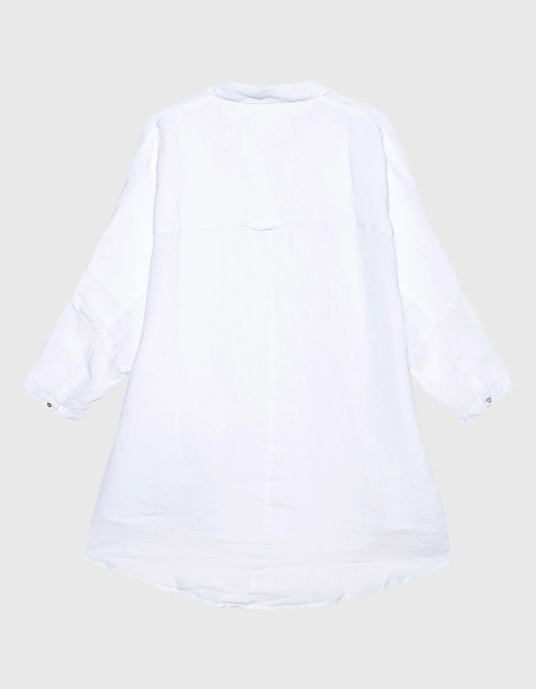 Oversize Leinen-Bluse