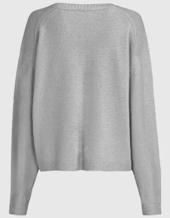 Oversize Strickpullover mit Rundhalsausschnitt