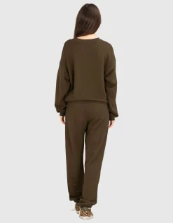 Oversize Sweatshirt mit Labelstickerei