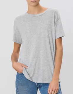Oversize T-Shirt Chloe Boyfriend mit offener Ausschnittkante