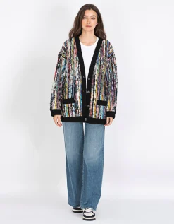 Oversize Woll-Mohair Mix Cardigan