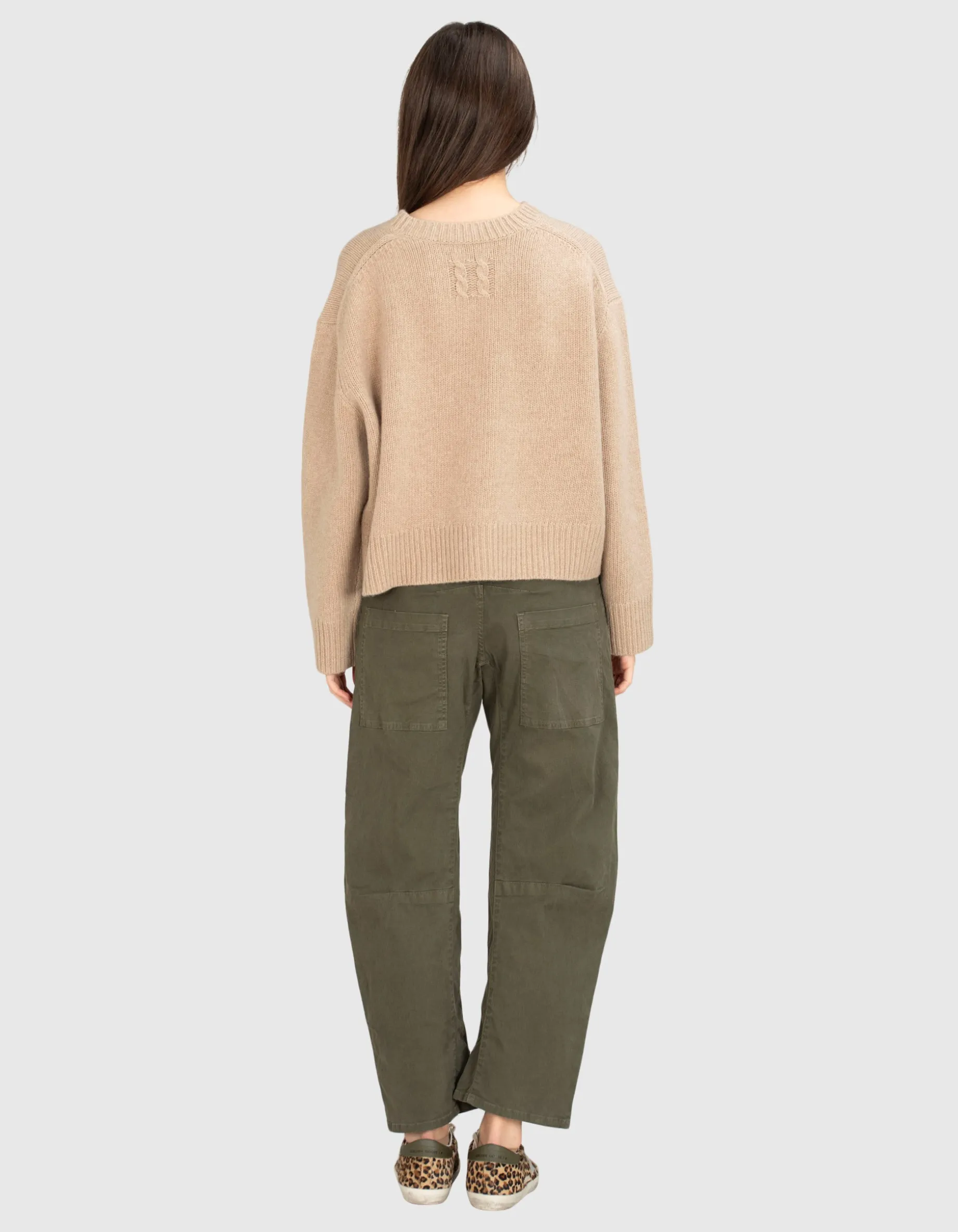 Oversize Woll-Pullover Haisley mit Rundhalsausschnitt
