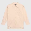 Oversize-Bluse mit Lochstickerei