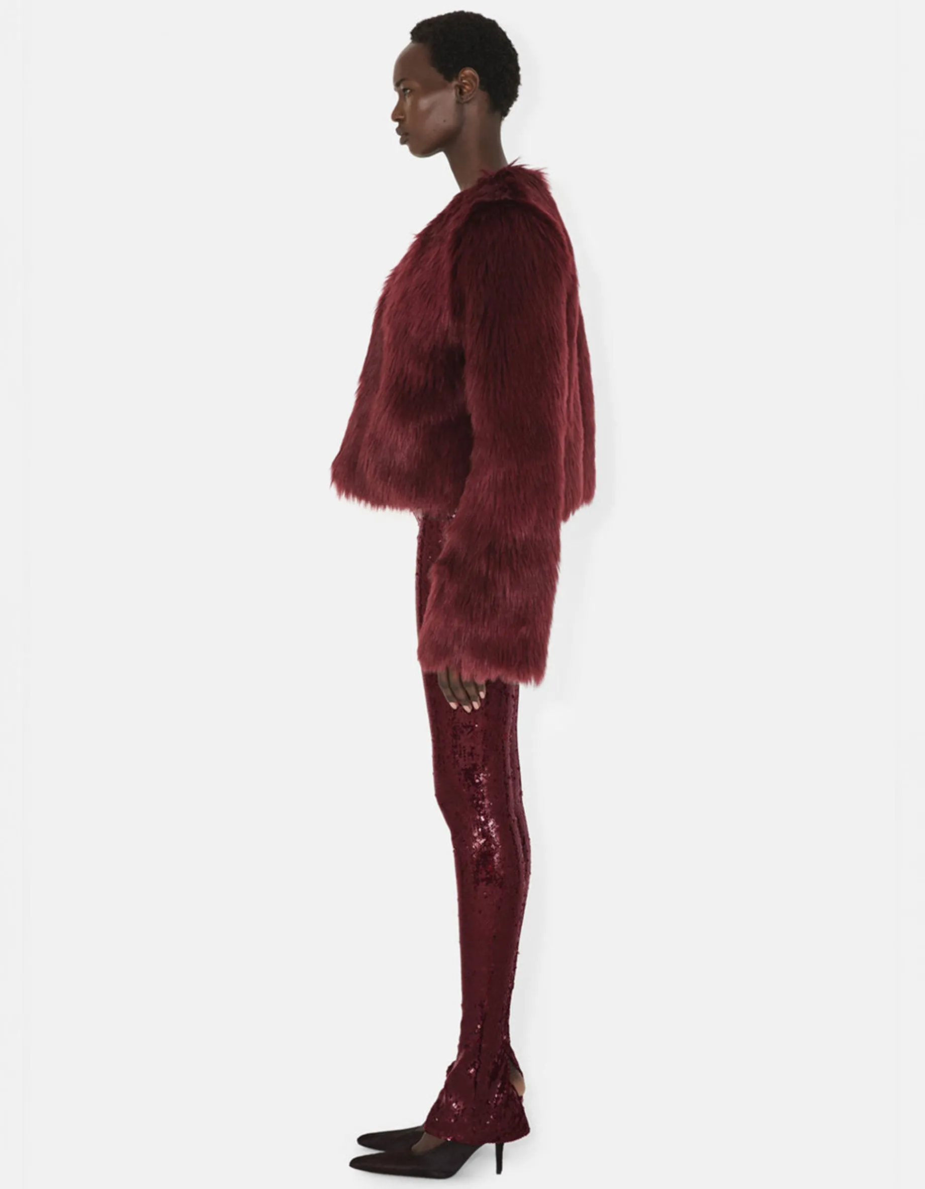 Oversized Faux-Fur Jacke