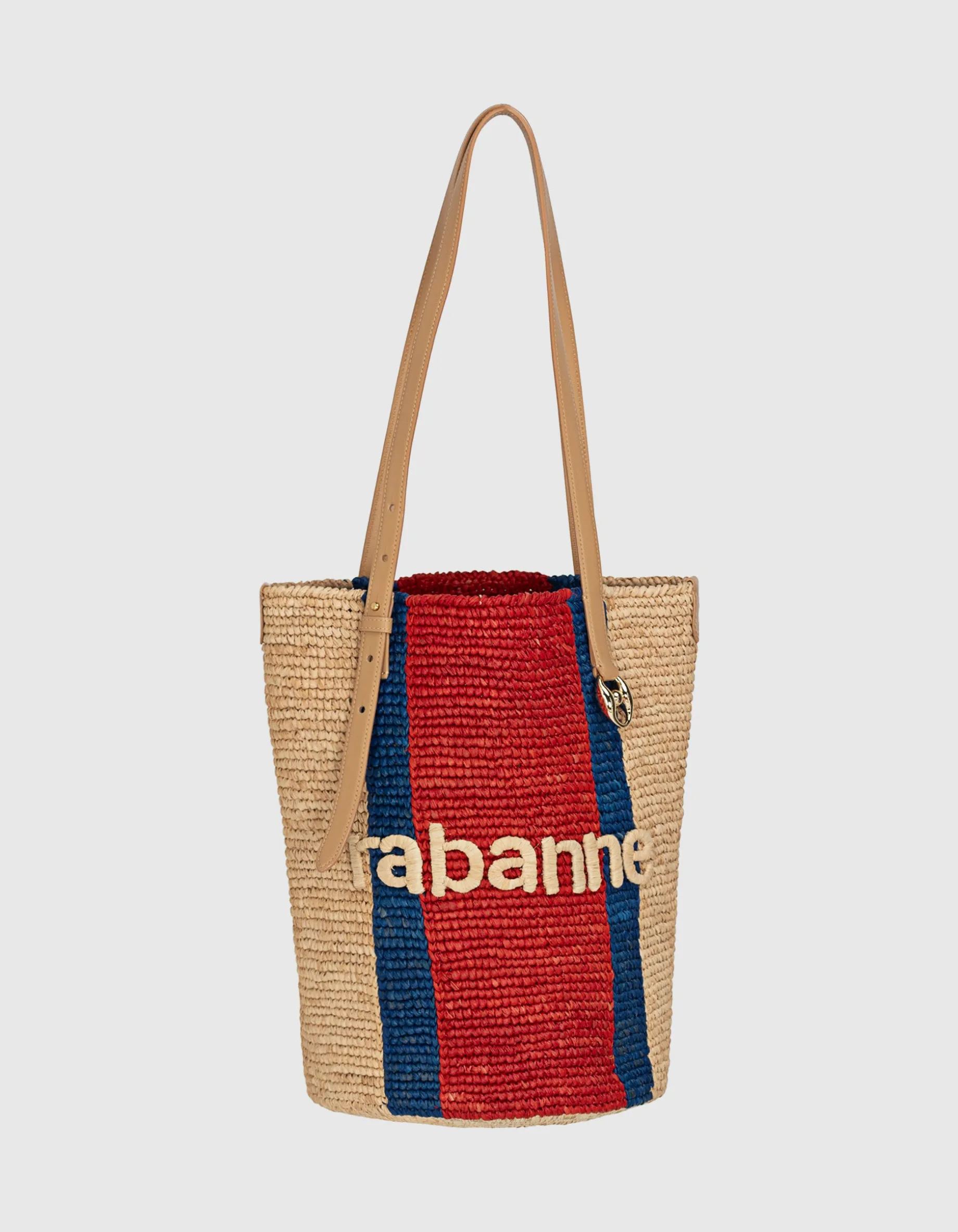 Raffia Tote Bag mit Logo
