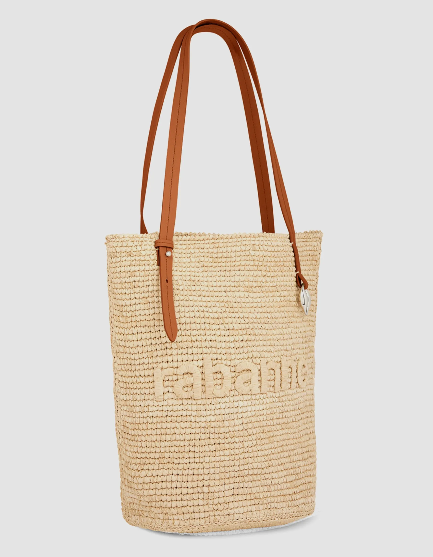 Raffia Tote Bag mit Logo