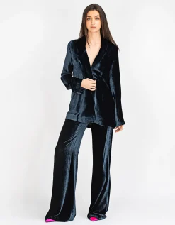 Samt-Blazer Julianne mit Seidenanteil