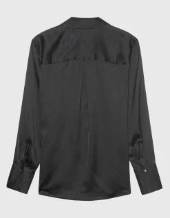 Satin-Bluse