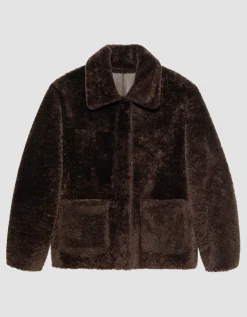 Schafleder-Shearling Wendejacke
