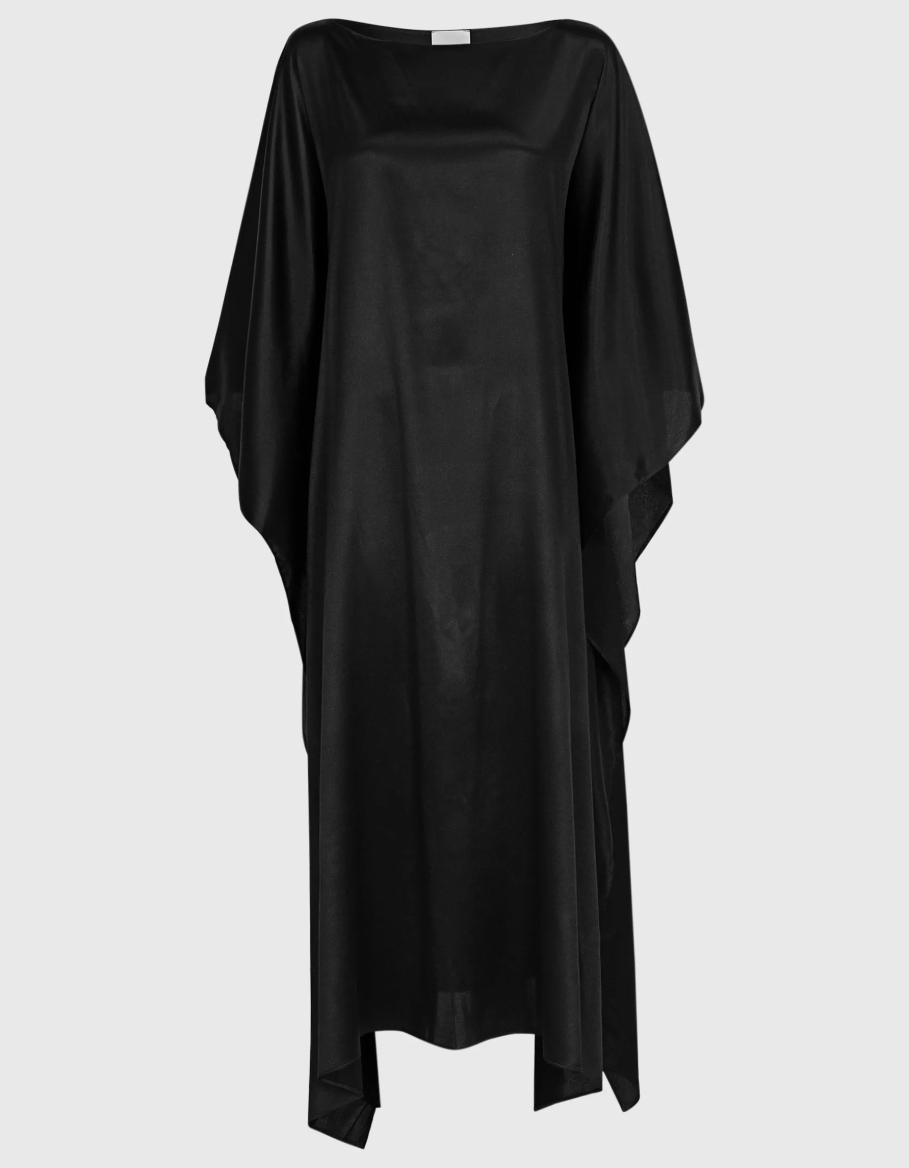 Seiden Kaftankleid mit Bindegürtel