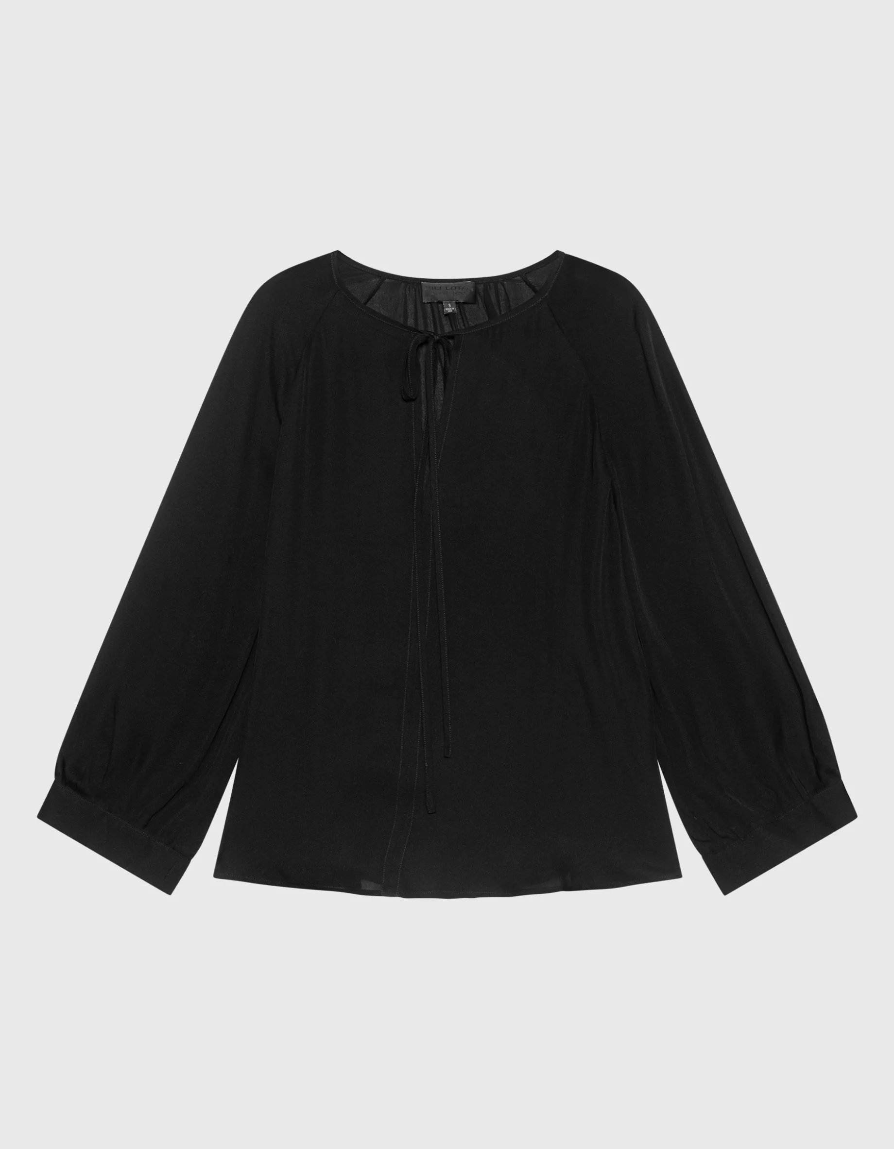 Seiden-Bluse Acadia mit Bindedetail