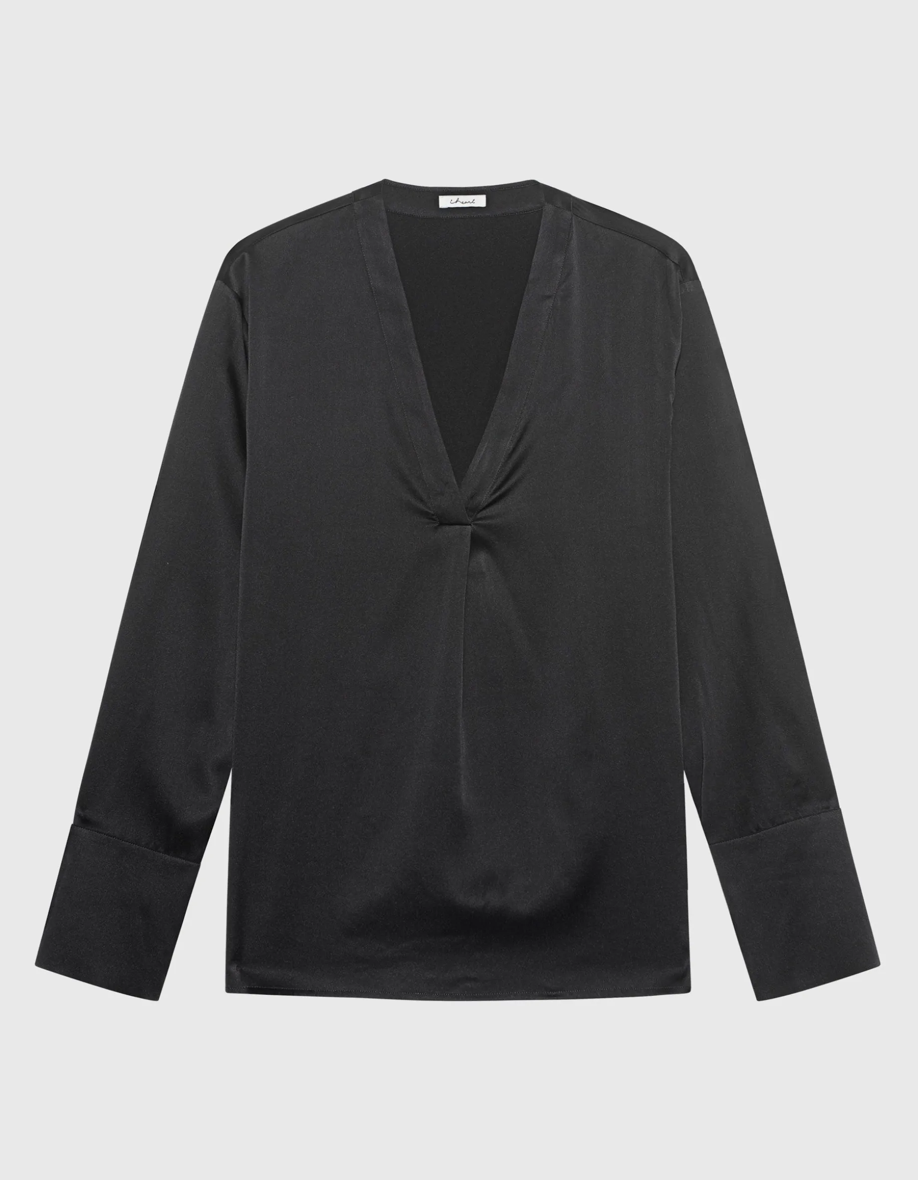 Seiden-Bluse Kihara mit V-Ausschnitt
