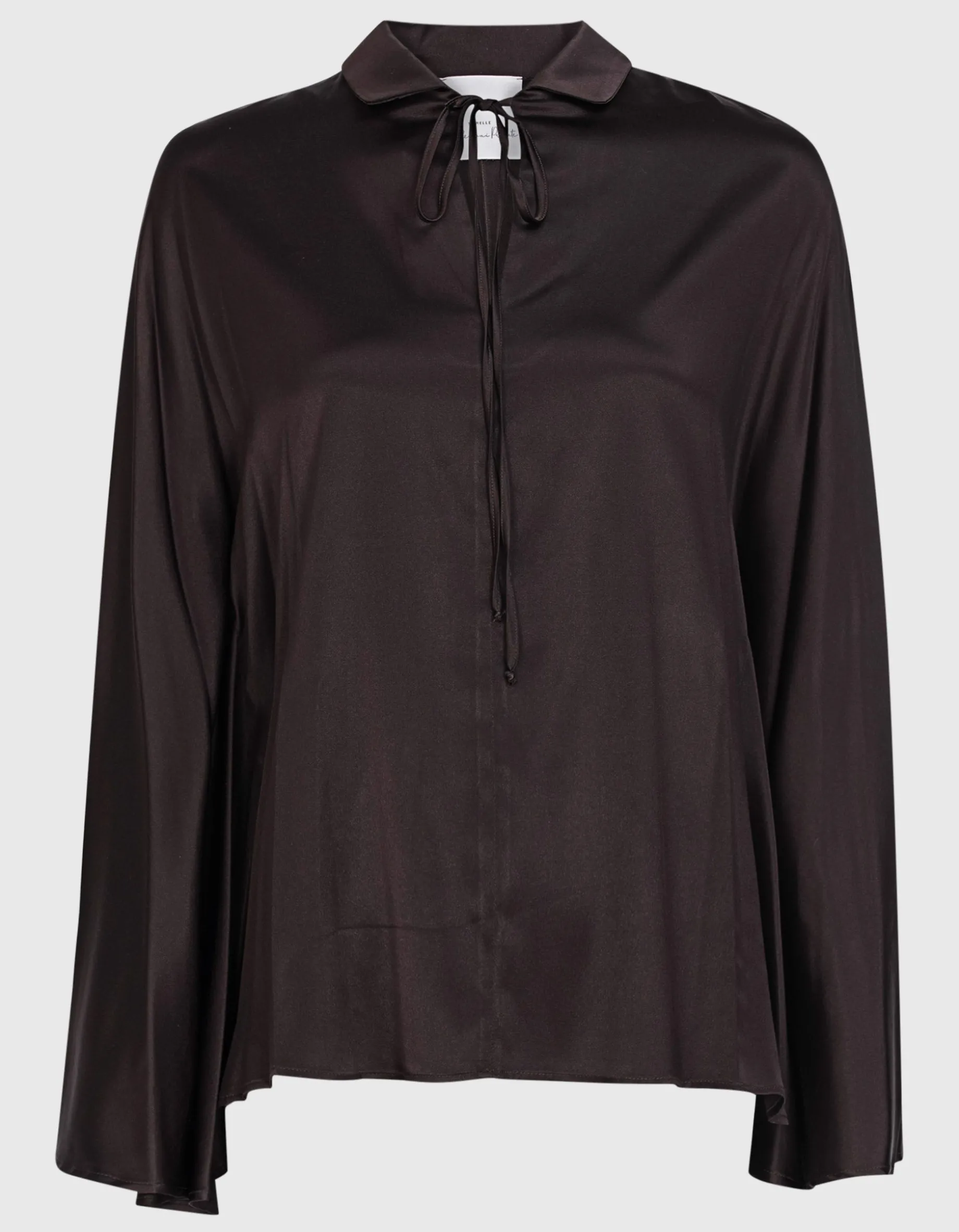 Seiden-Bluse mit Bindedetail