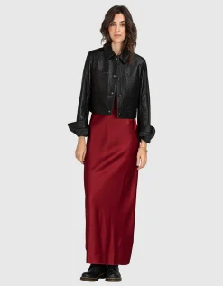 Seiden-Mix Maxi Kleid Cremona