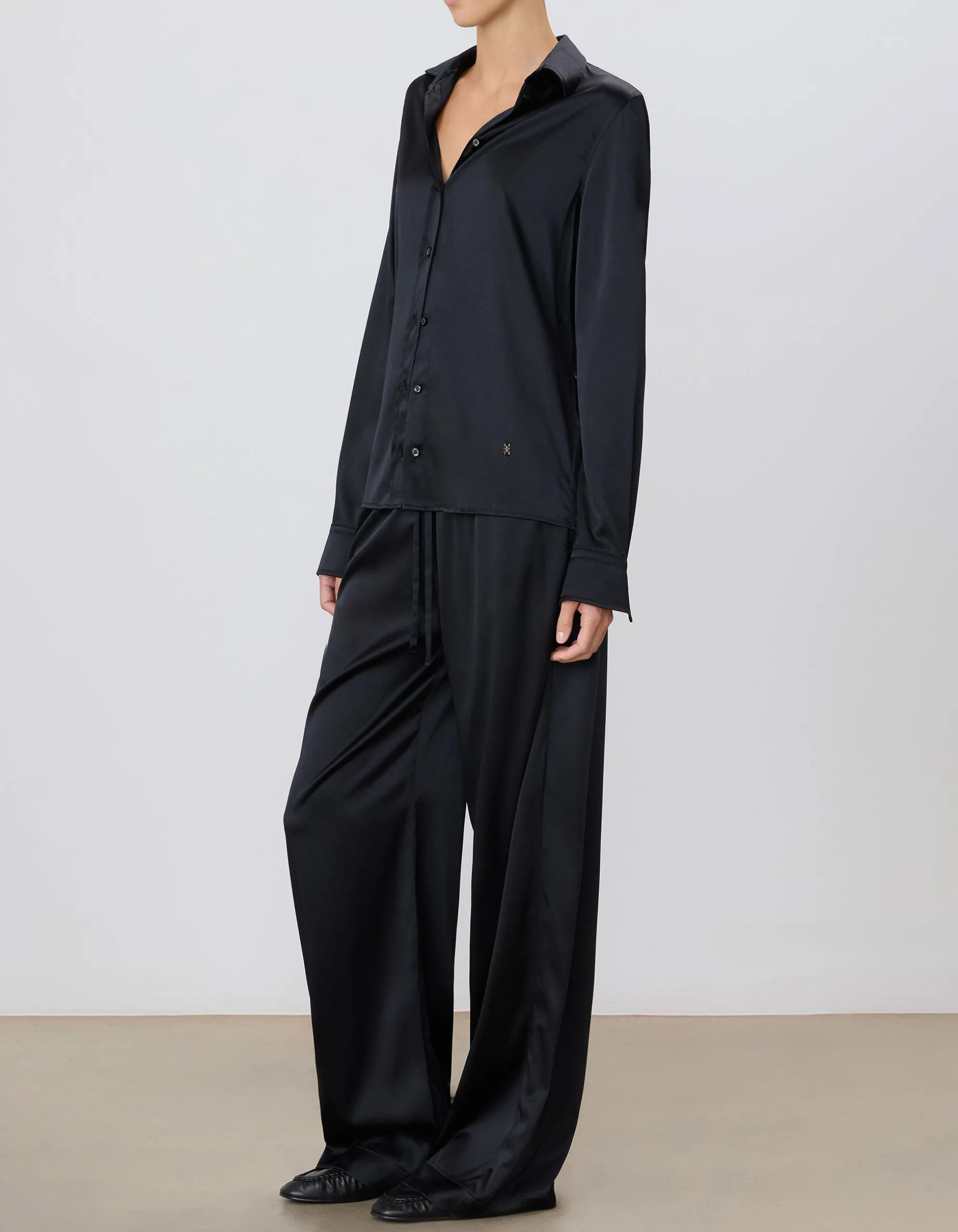 Seiden-Mix Wide-Leg Hose Brody