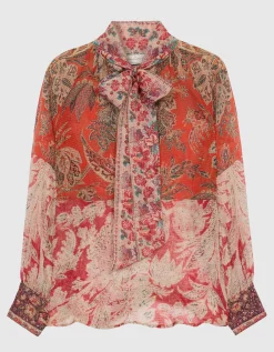 Seiden-Schluppen-Bluse