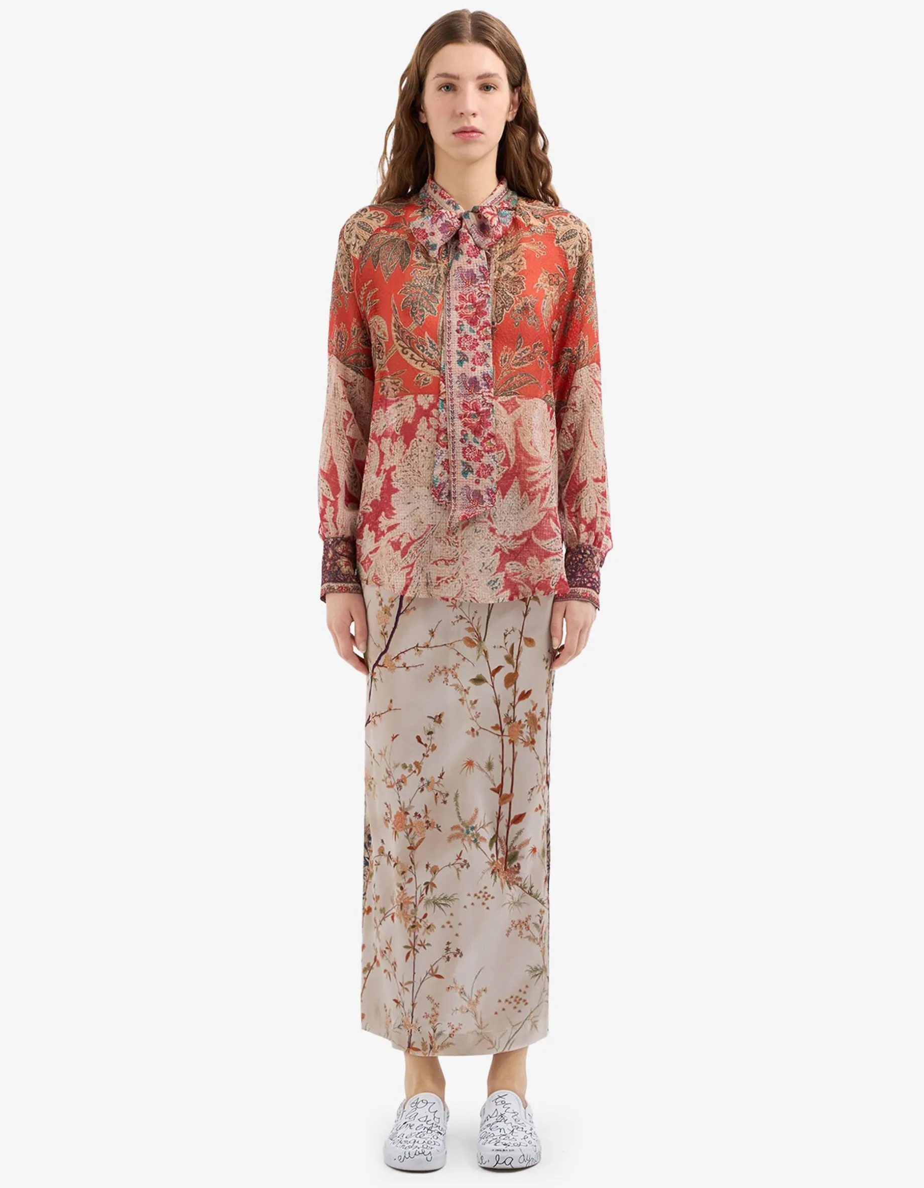 Seiden-Schluppen-Bluse