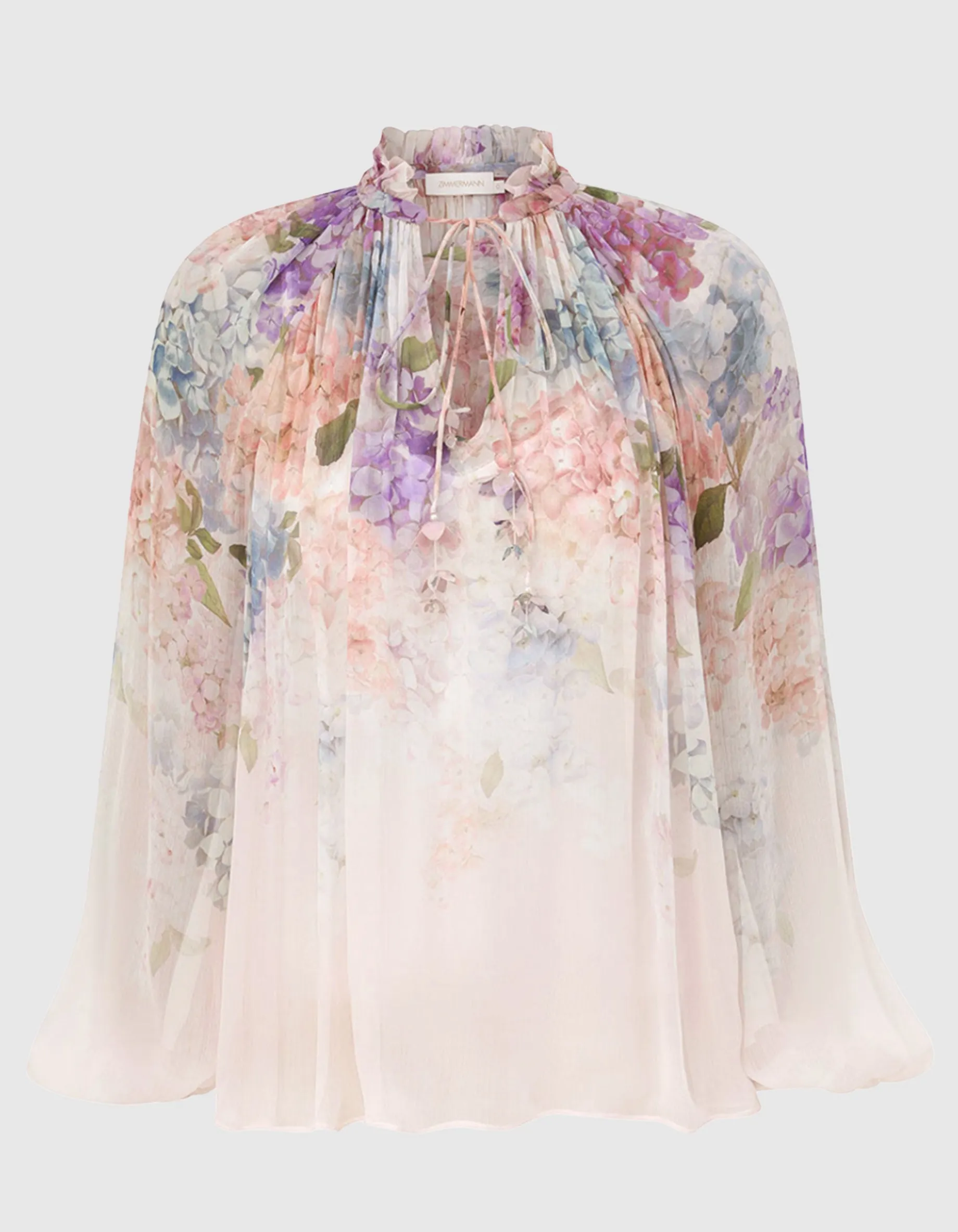 Semi-transparente Bluse Dawning mit Blumen-Print
