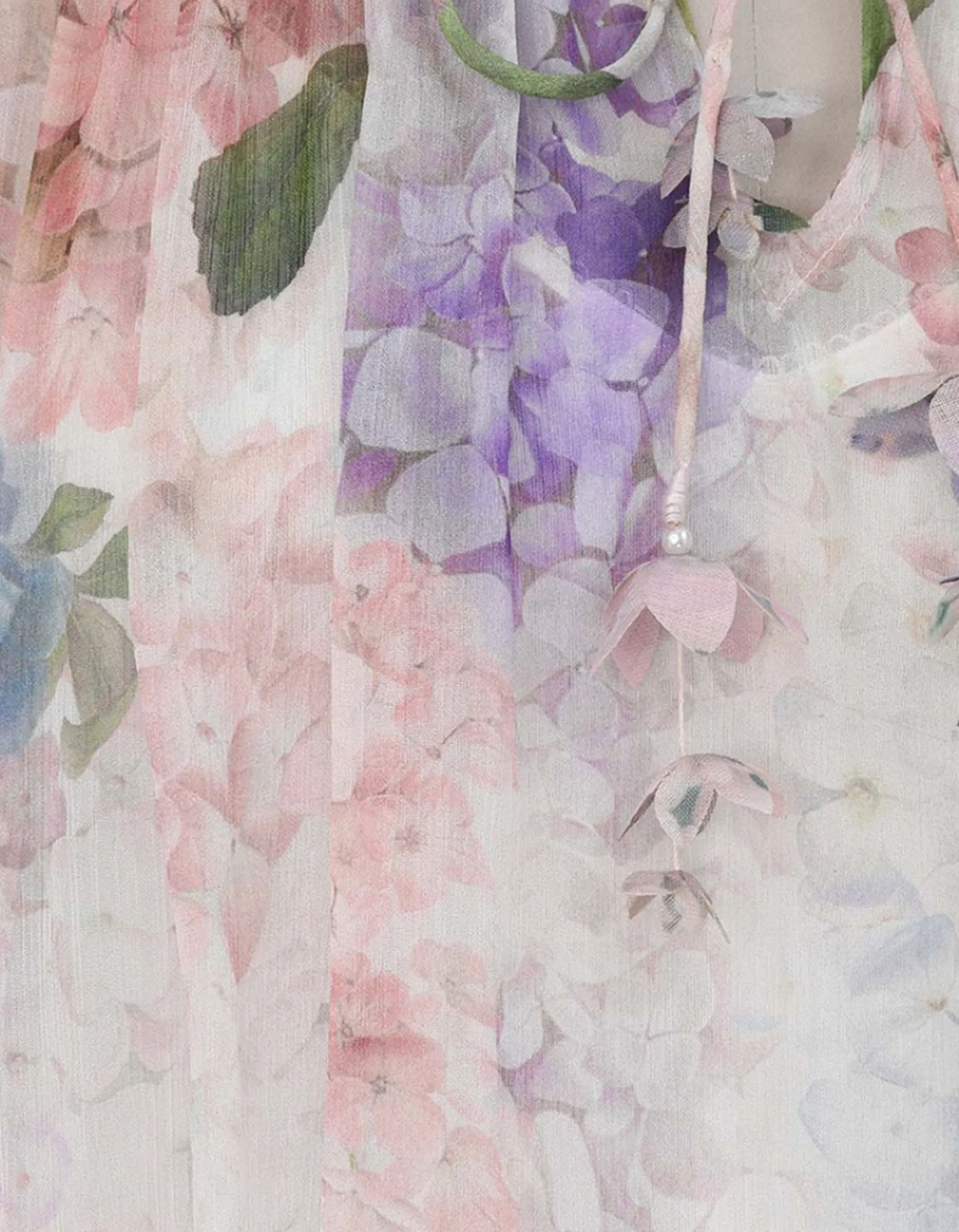 Semi-transparente Bluse Dawning mit Blumen-Print
