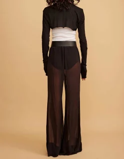 Semi-Transparente Seiden-Hose