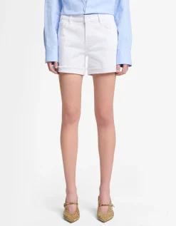 Shorts Swan mit Saumumschlag