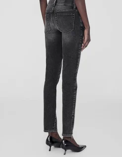 Skinny-Fit Jeans mit Zipper-Details Jax