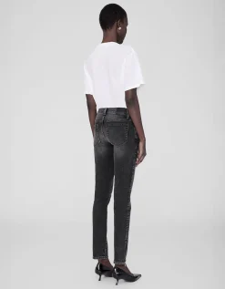 Skinny-Fit Jeans mit Zipper-Details Jax