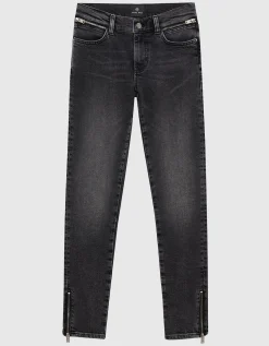 Skinny-Fit Jeans mit Zipper-Details Jax
