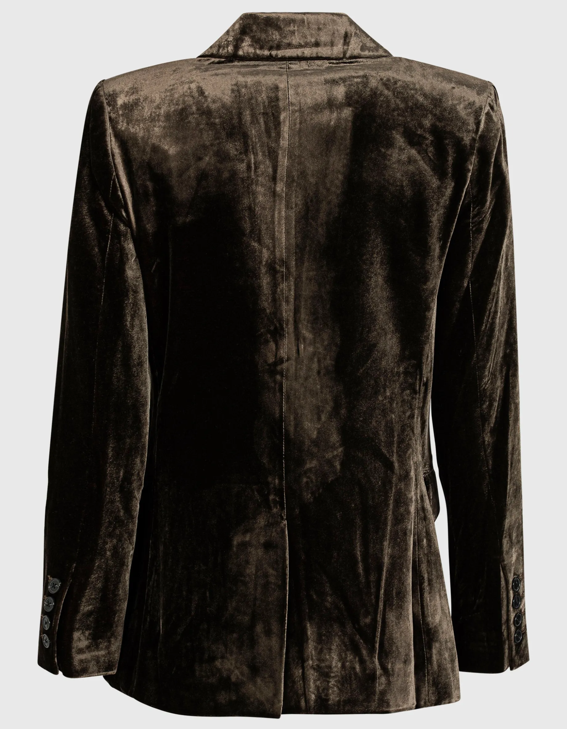 Slim-Fit Samt-Blazer mit Seiden-Anteil