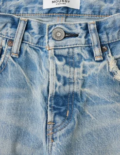 Straight-Leg Jeans mit Destroyed Details