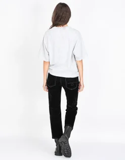 Straight-Leg Samt-Hose