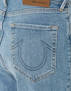 Straight-Leg-Jeans mit Knopfleiste
