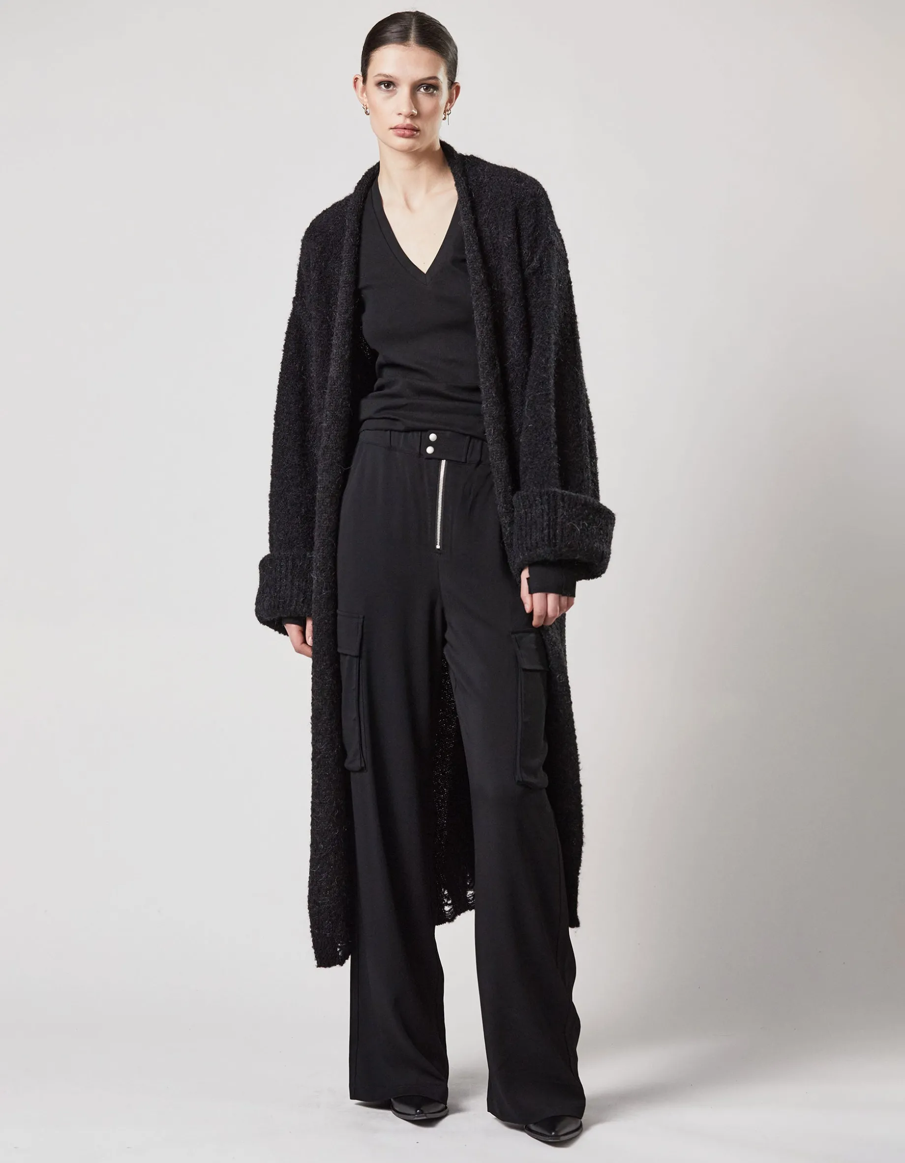 Strick Cardigan mit Gehschlitz