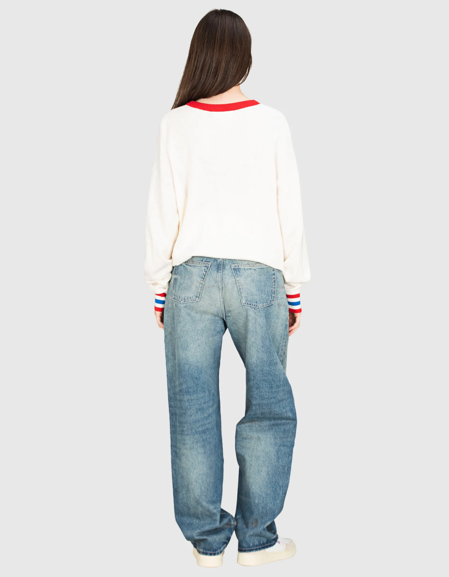 Strick-Pullover mit Wording