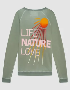 Sweatshirt mit Backprint