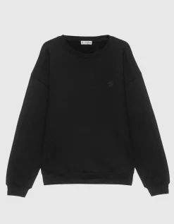 Sweatshirt mit Labelstickerei