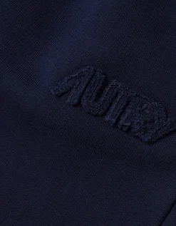 Sweatshorts mit Label-Stickerei